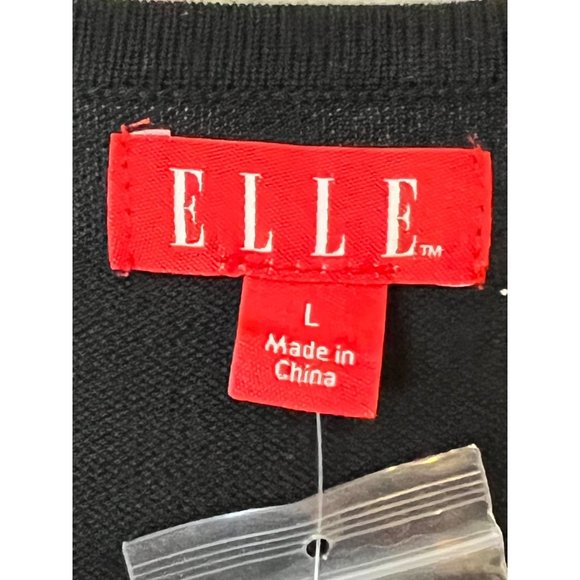 NEW Elle Cardigan Sequins Academia Long Sleeve Button Up Black Lady Luxe Large - Picture 7 of 11